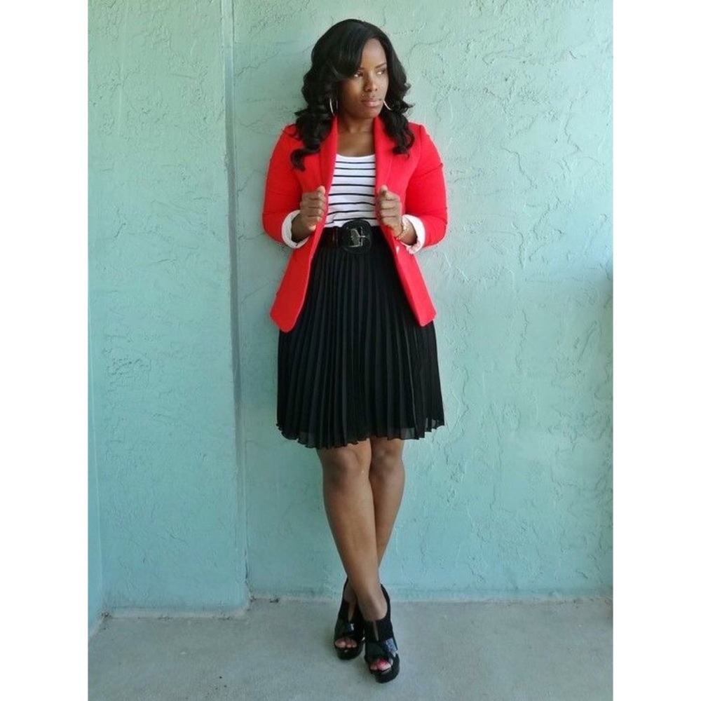Tommy Hilfiger Red single button Blazer